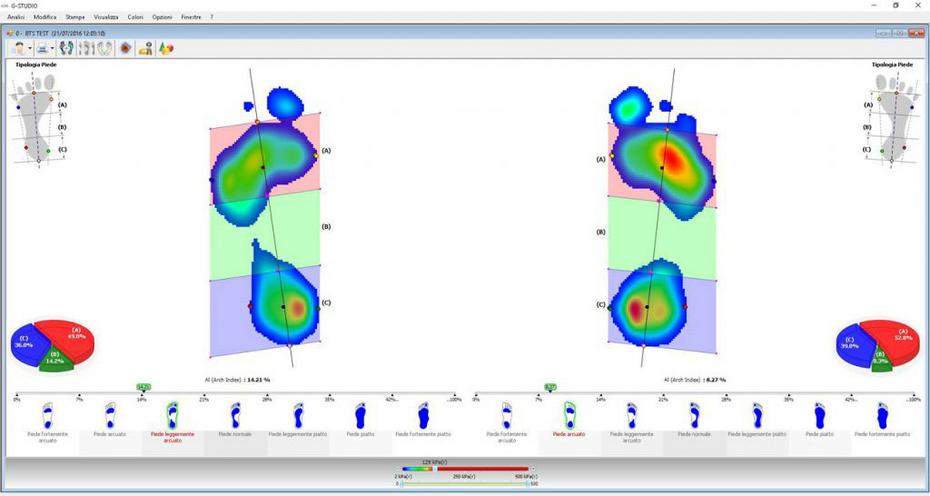 Software report Software pedana p walk